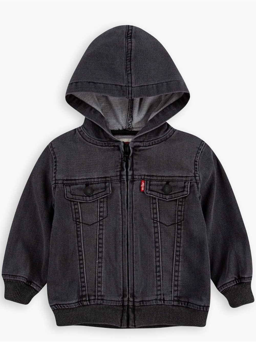 Levi’s baby boys black knit hoodie sweatshirt 24m